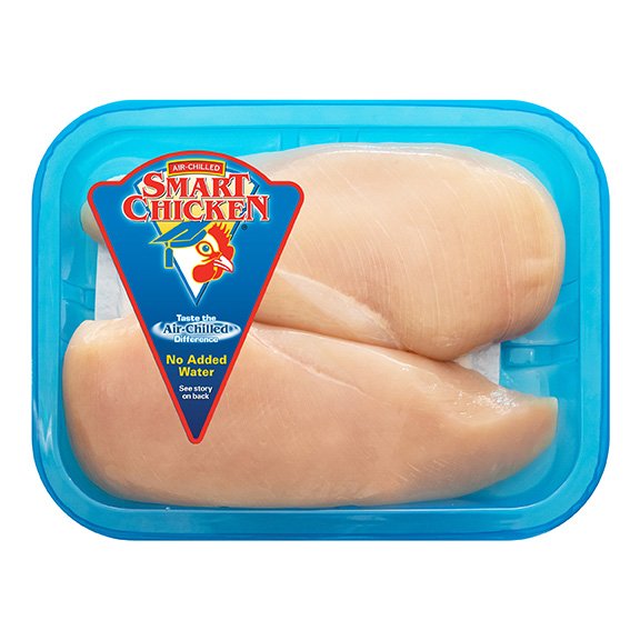 Smart Chicken, Boneless, Skinless Breast 1.2 - 1.6 lb. Tray pack - Online Price/Item